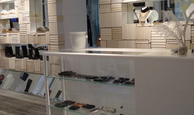 Moquette en trompe l'oeil (135M²) pour la boutique 