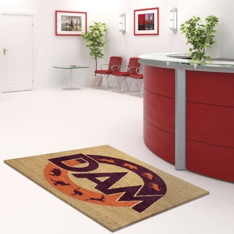Tapis en brosse coco personnalisé