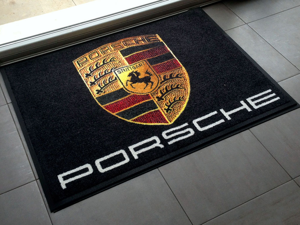 Tapis logo d'entrée personnalisé