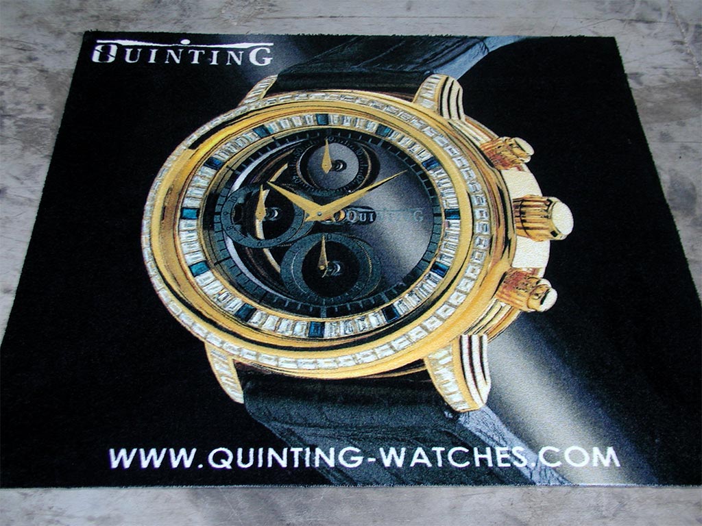 Tapis publicitaire Quinting